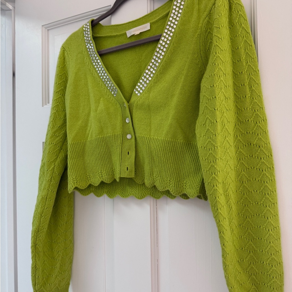 Brynner Crop Cardigan in Spring Leaf
LOVESHACKFANCY
Color: Spring Leaf